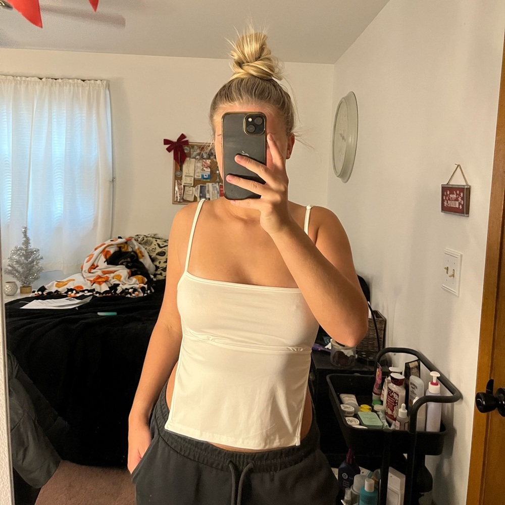 Backless White Top